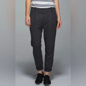 ! Lululemon Stress Less Pant Heathered Dark Grey / Soot sz 6